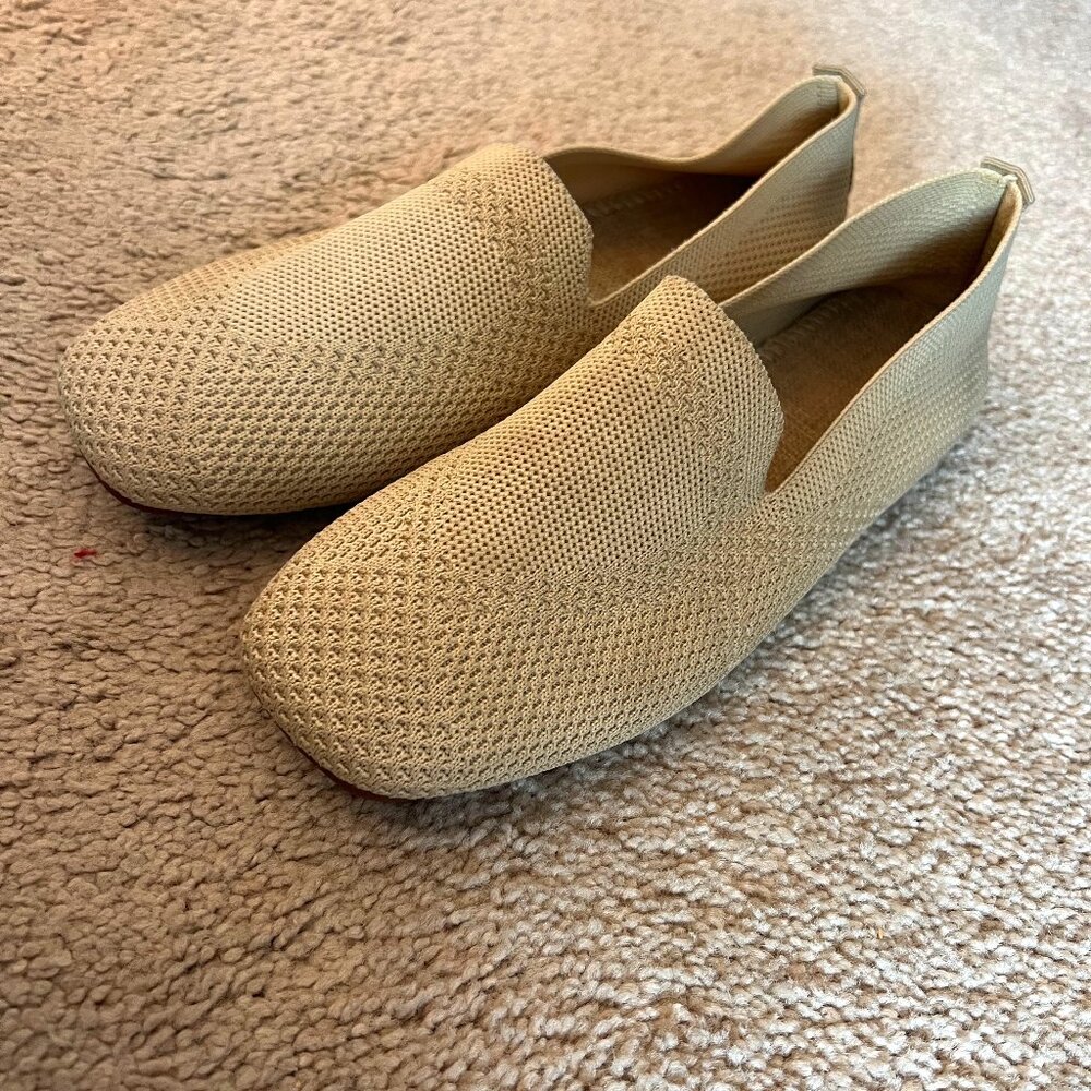 Beige Ballet Flat Loafer